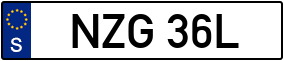 Trailer License Plate
